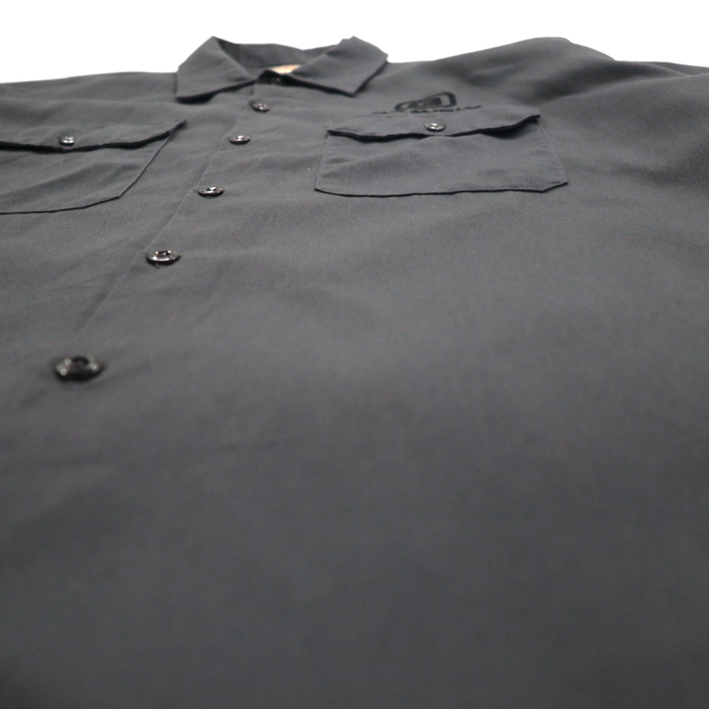 Dickies Camicia da lavoro a maniche corte XL Grigio Doppia tasca Ricamo piccolo logo Azienda americana GRAVELY