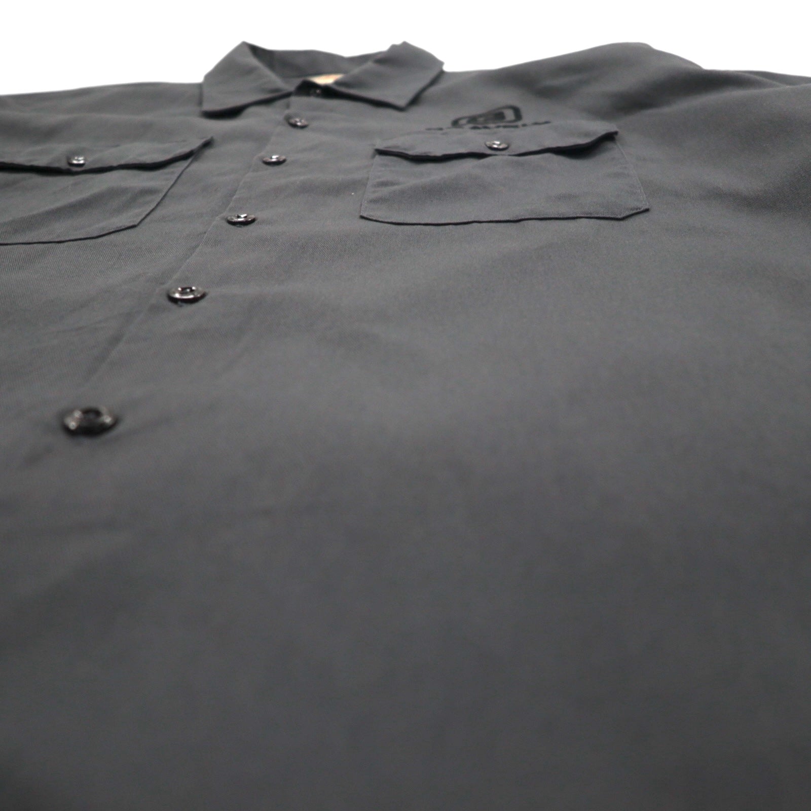 Dickies Camicia da lavoro a maniche corte XL Grigio Doppia tasca Ricamo piccolo logo Azienda americana GRAVELY