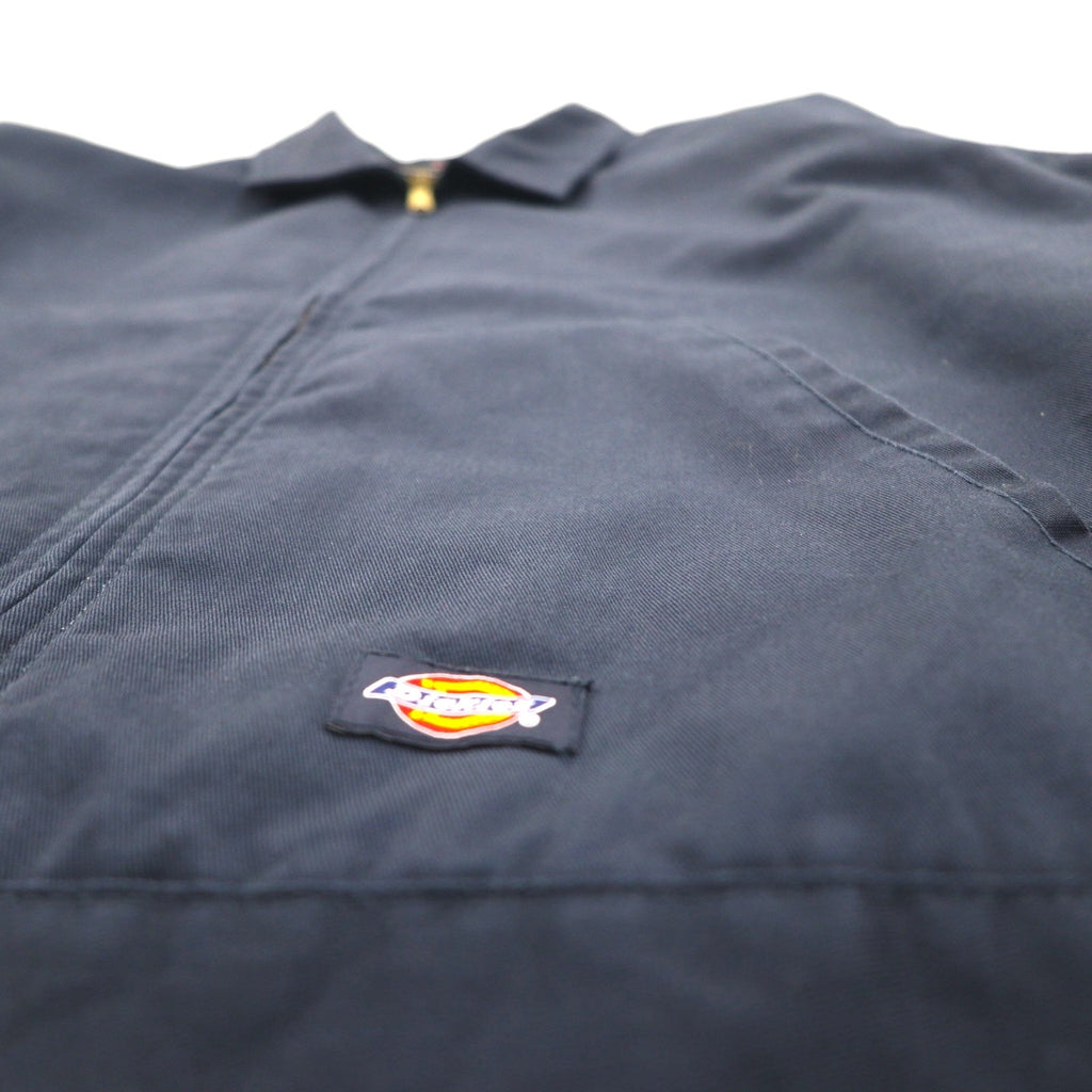 Giacca da lavoro con zip Dickies XL blu navy in poliestere cotone, fodera trapuntata