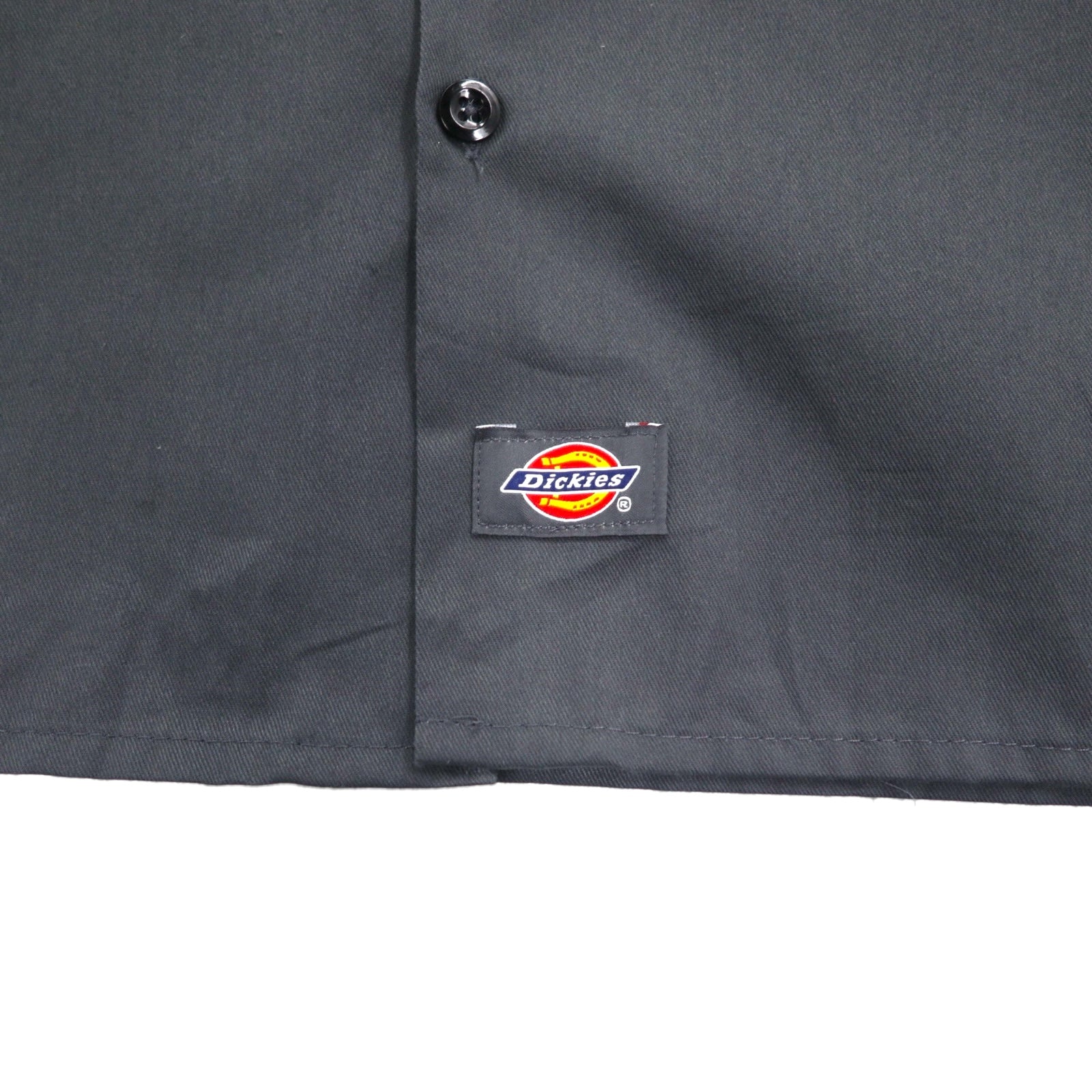 Dickies Camicia da lavoro a maniche corte XL Grigio Doppia tasca Ricamo piccolo logo Azienda americana GRAVELY