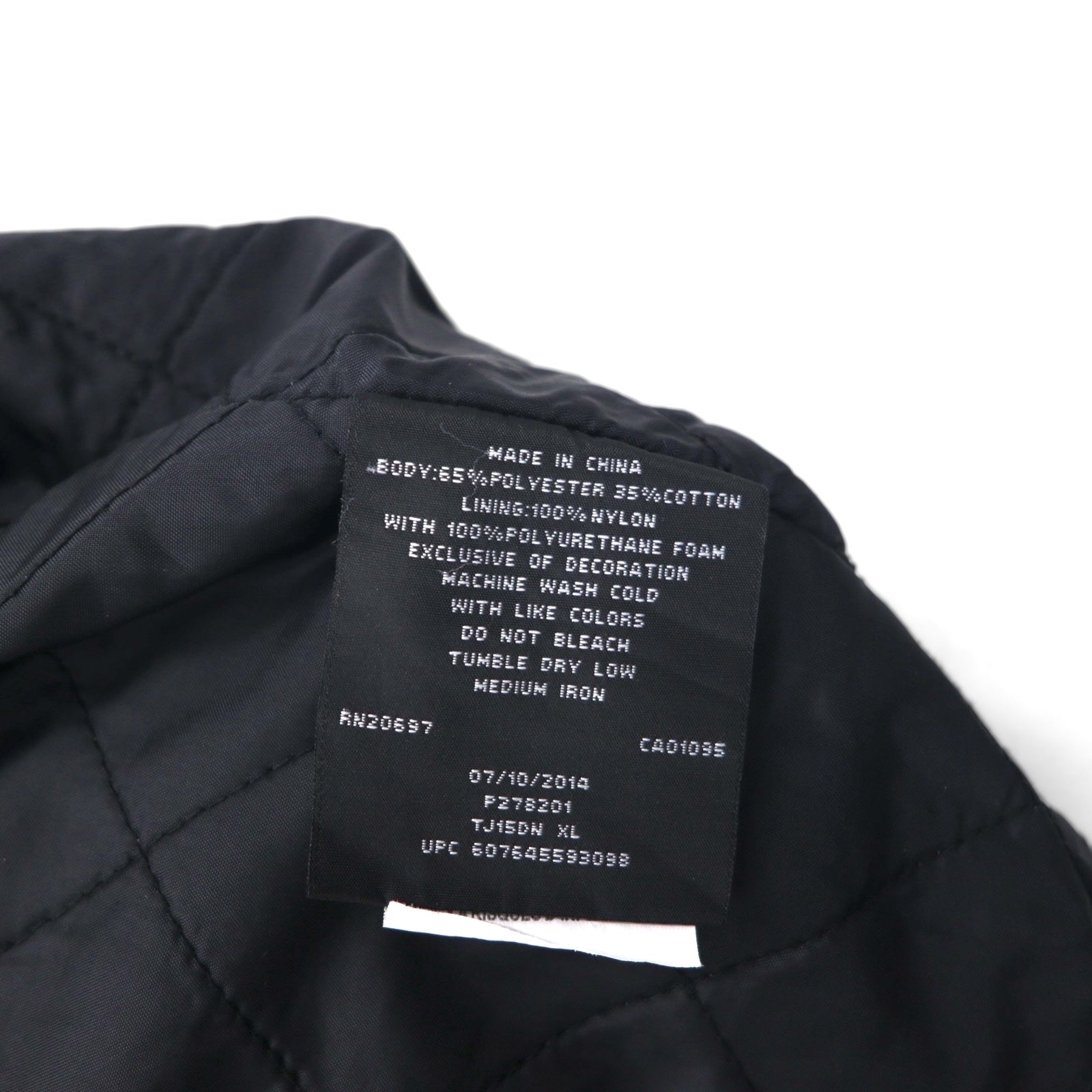 Giacca da lavoro con zip Dickies XL blu navy in poliestere cotone, fodera trapuntata
