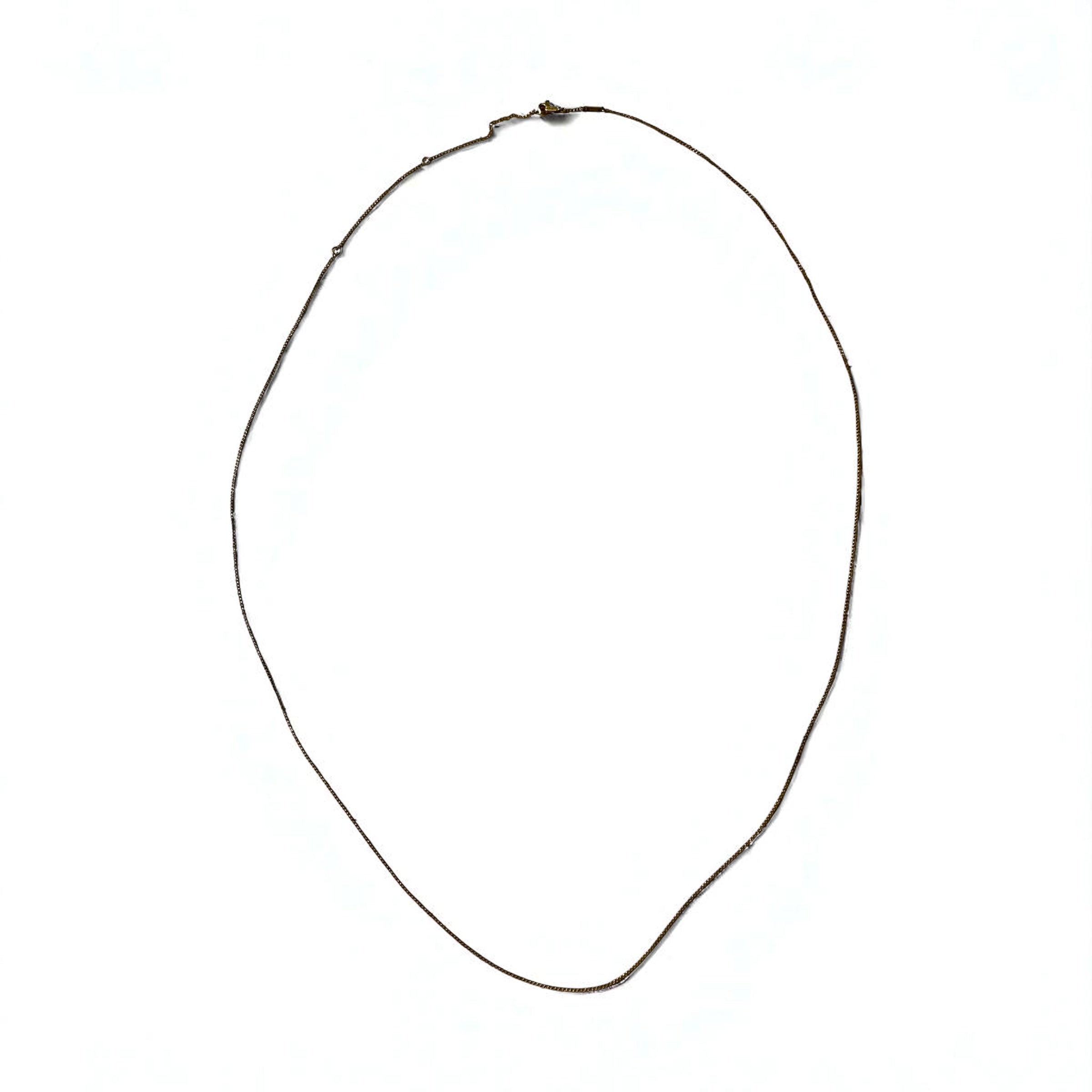 CELINE Vintage Collana a Catena Lunga Finissima Oro WCA2211 Made in Italy