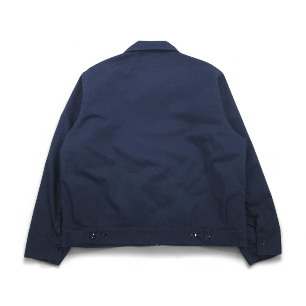 Giacca da lavoro con zip Dickies XL blu navy in poliestere cotone, fodera trapuntata