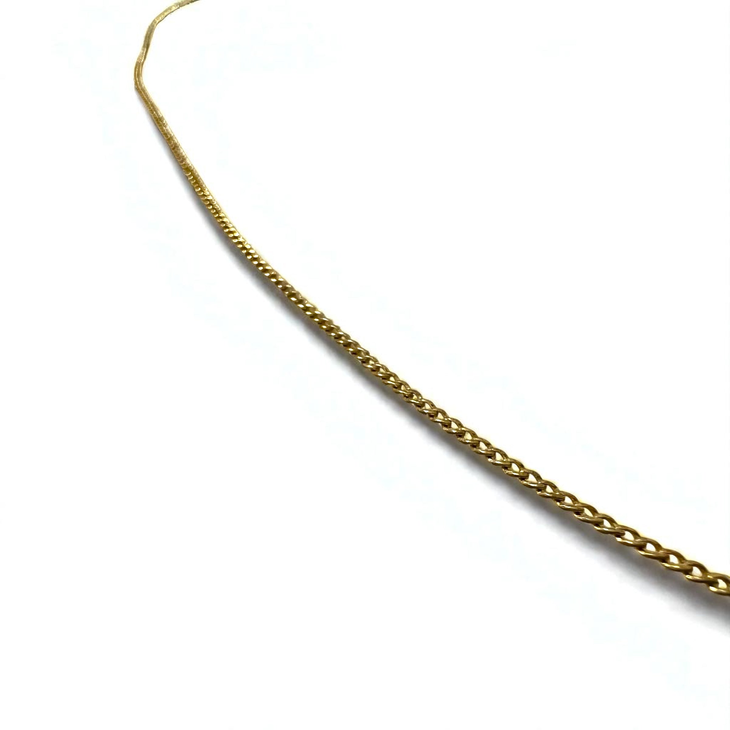 CELINE Vintage Collana a Catena Lunga Finissima Oro WCA2211 Made in Italy