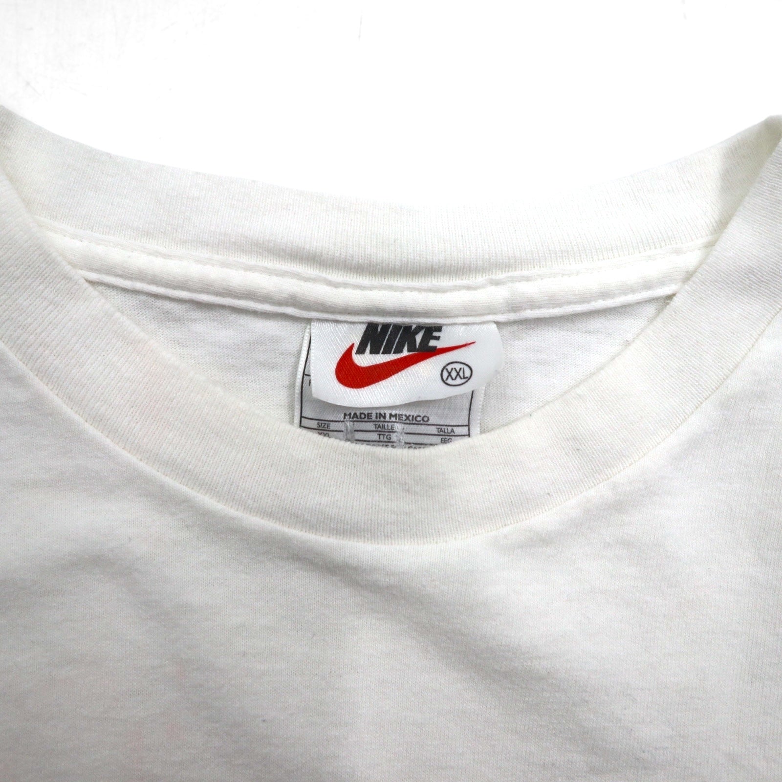 NIKE Anni '90 T-shirt da basket stampata 2XL bianca ARIZONA BASKETBALL Prodotta in Messico
