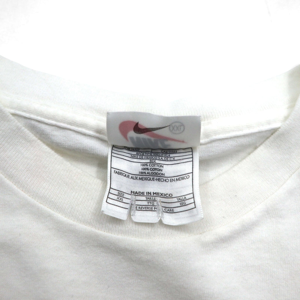 NIKE Anni '90 T-shirt da basket stampata 2XL bianca ARIZONA BASKETBALL Prodotta in Messico