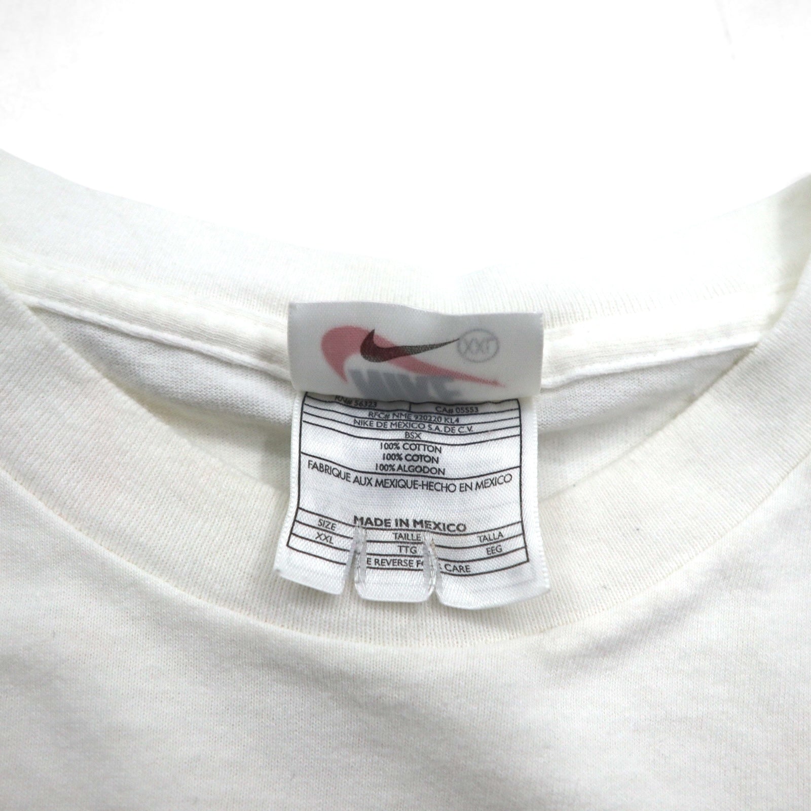 NIKE 90年代 バスケットボール プリント Tシャツ 2XL ホワイト ARIZONA BASKETBALL メキシコ製