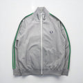 FRED PERRY 80年代 スタンドカラー トラックジャケット ジャージ S グレー フルジップ ハイネック