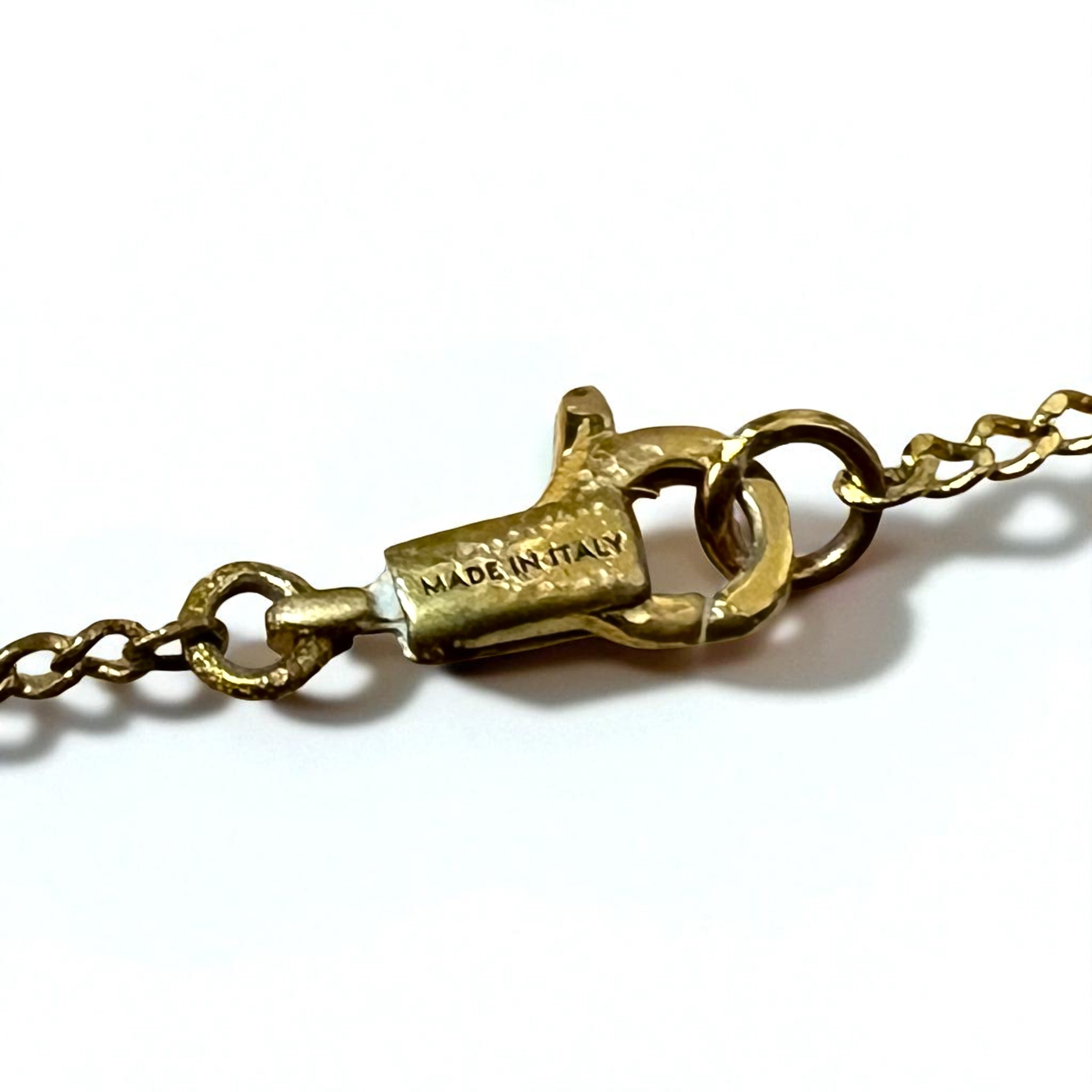 CELINE Vintage Collana a Catena Lunga Finissima Oro WCA2211 Made in Italy