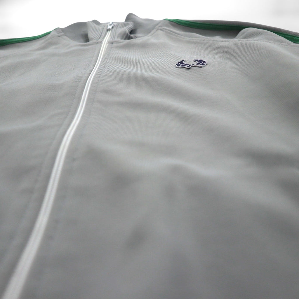 FRED PERRY 80年代 スタンドカラー トラックジャケット ジャージ S グレー フルジップ ハイネック