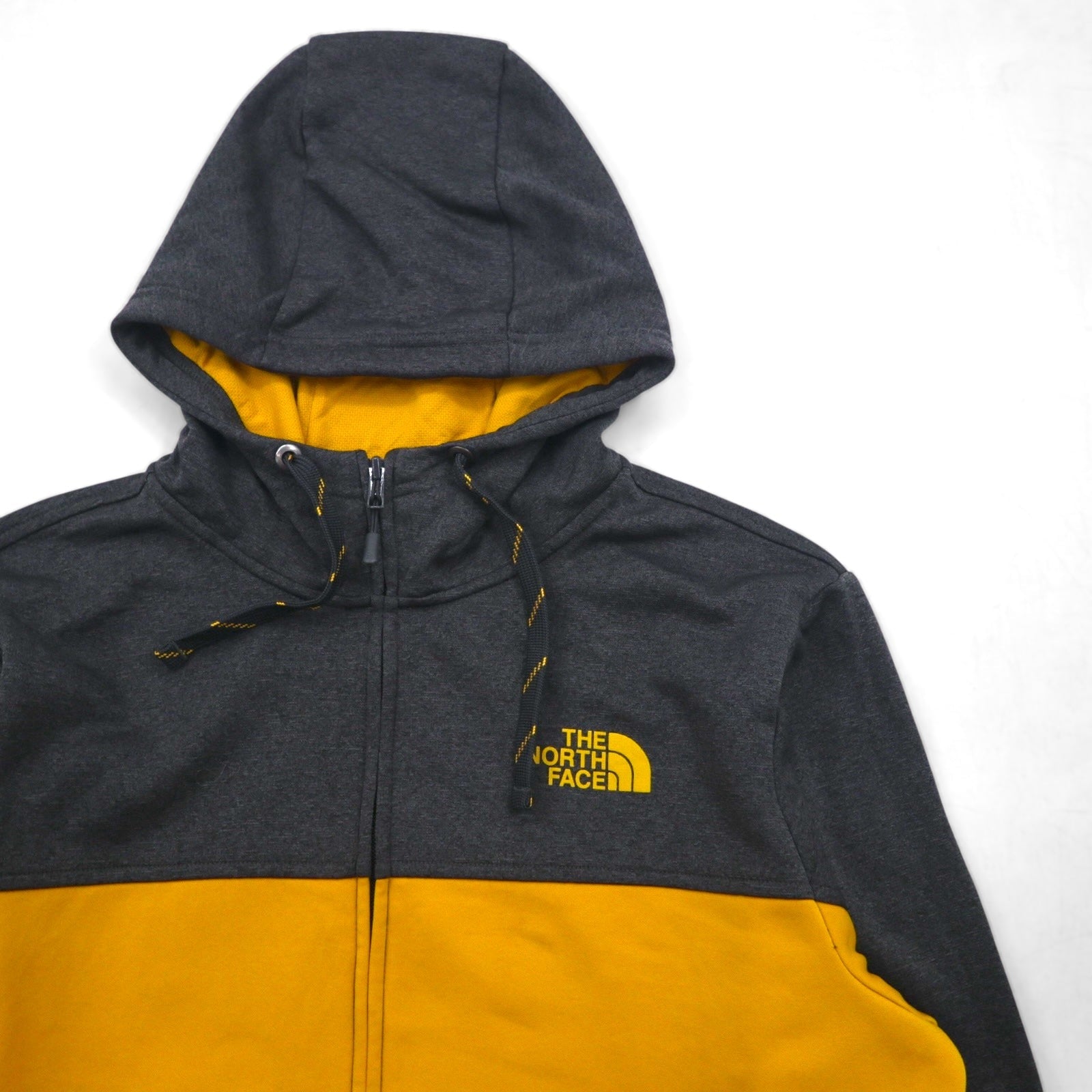 THE NORTH FACE Felpa con cappuccio full zip softshell SURGENT BLOCK FULLZIP JACKET L Giallo Bicolore Foro per pollice Taglia internazionale NF0A2V4SUPS