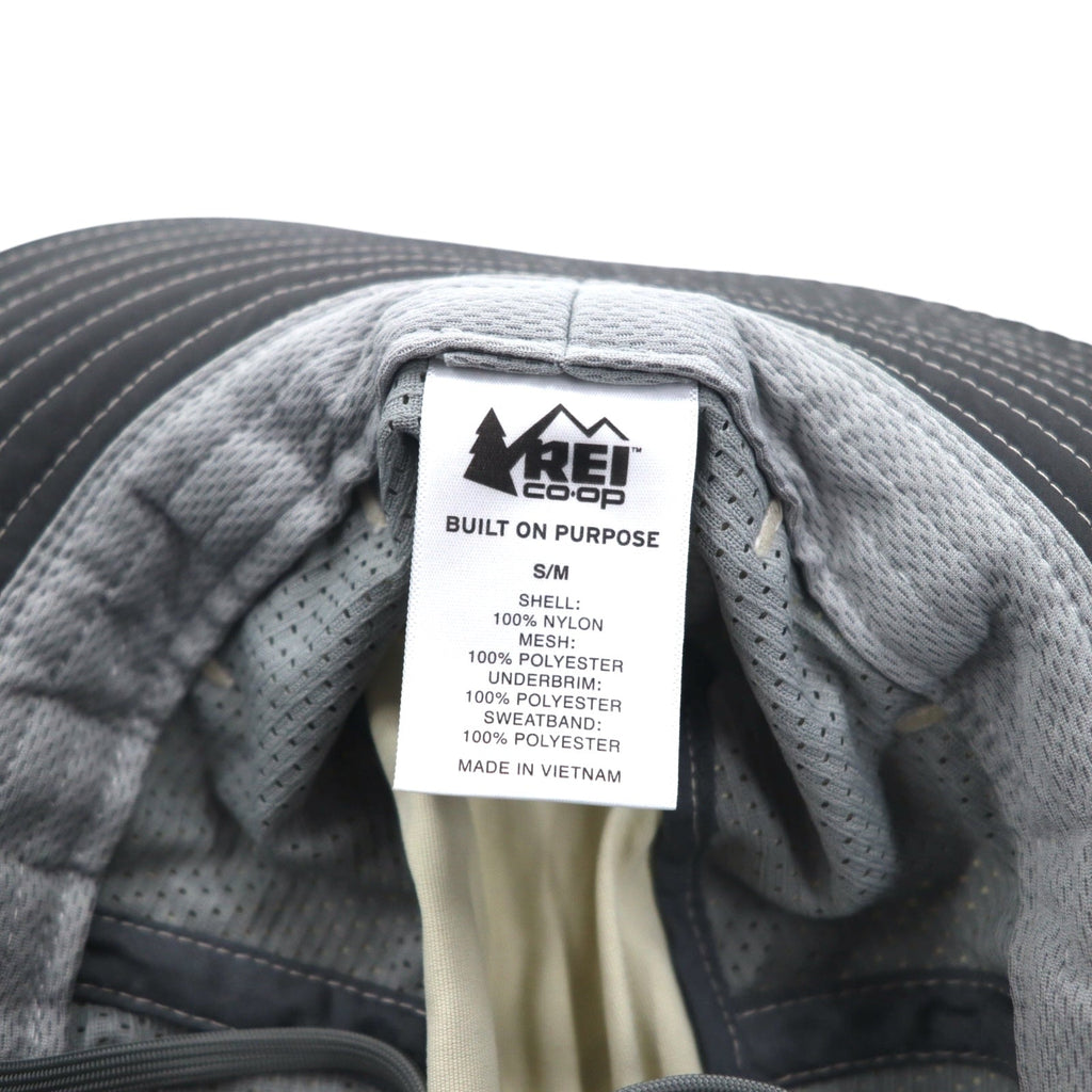 REI Cappello da safari con coulisse, cappello da pescatore da esterno S/M beige nylon