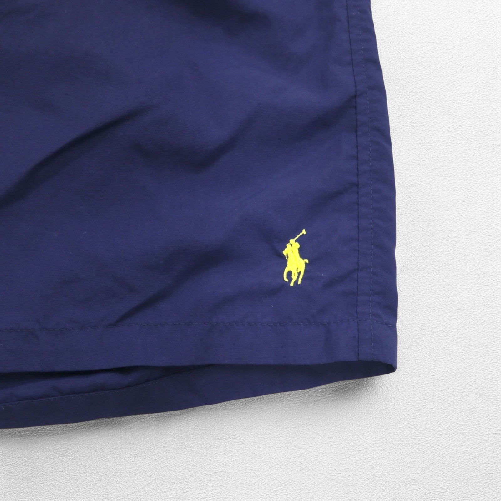 Polo Ralph Lauren Anni '90 Pantaloncini Anfibi Costume da Bagno L Blu Scuro Nylon Ricamo Piccolo Pony