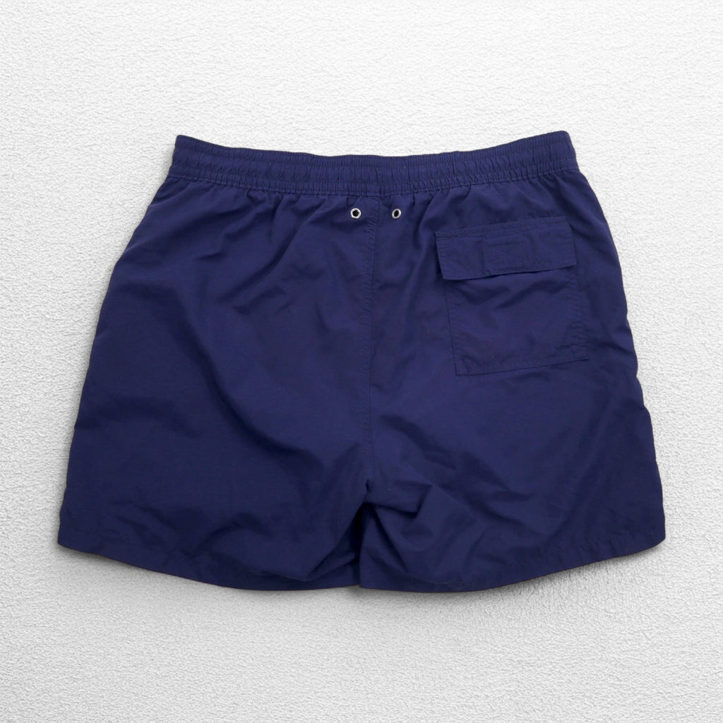 Polo Ralph Lauren Anni '90 Pantaloncini Anfibi Costume da Bagno L Blu Scuro Nylon Ricamo Piccolo Pony