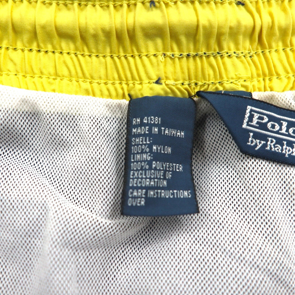 Polo Ralph Lauren Anni '90 Pantaloncini Anfibi Costume da Bagno L Blu Scuro Nylon Ricamo Piccolo Pony