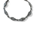 Vintage Mexican Jewelry Collana girocollo in argento modernista messicano gioielli modernisti