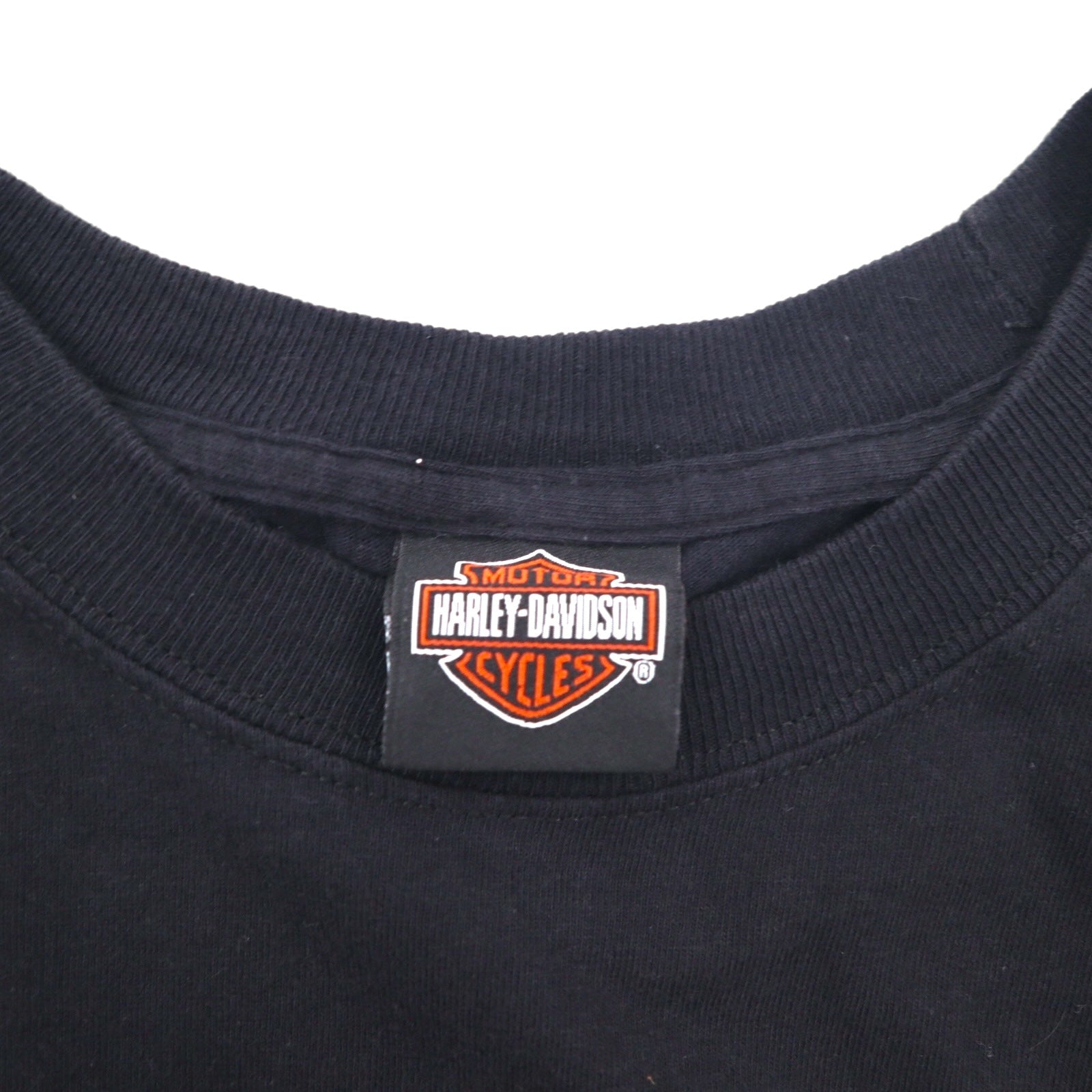 HARLEY DAVIDSON T-shirt Hanes BEEFY stampa fronte/retro 2XL nero cotone