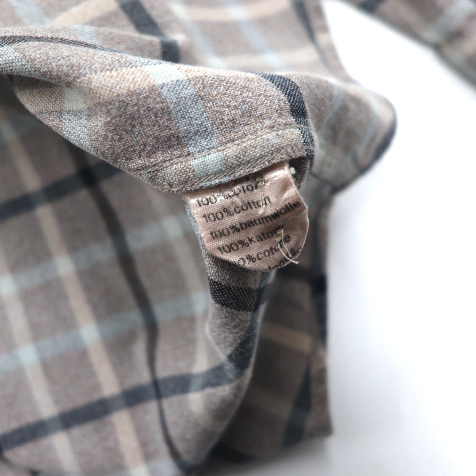 LACOSTE Camicia abbottonata oversize M Grigio a quadretti Logo a punto singolo
