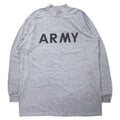 US ARMY 米軍 IPFU トレーニング Tシャツ ロンT L グレー ポリエステル ミリタリー 8415-01-465-7364 90年代