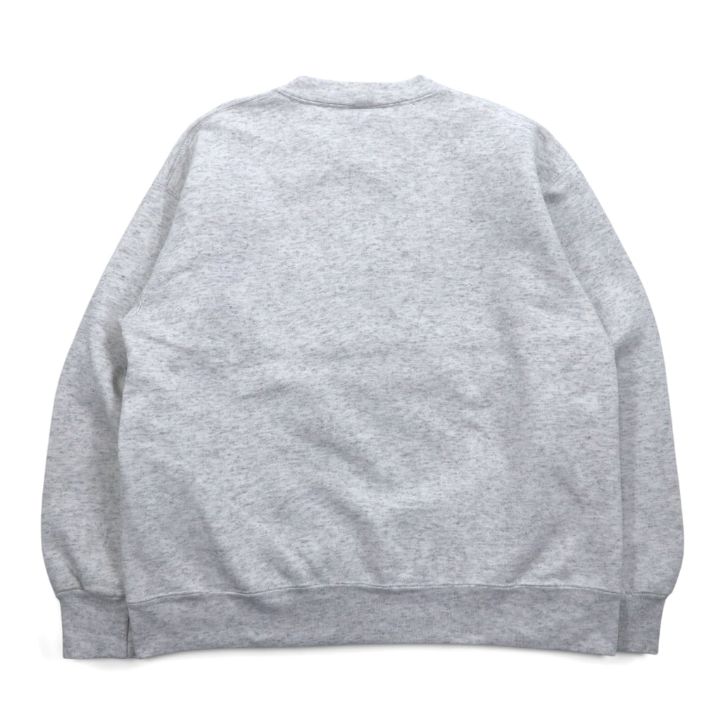 MV SPORT 90年代 USA製 カレッジプリント スウェット XL グレー TEXAS A&M UNIVERSITY アーチロゴ 2段プリント