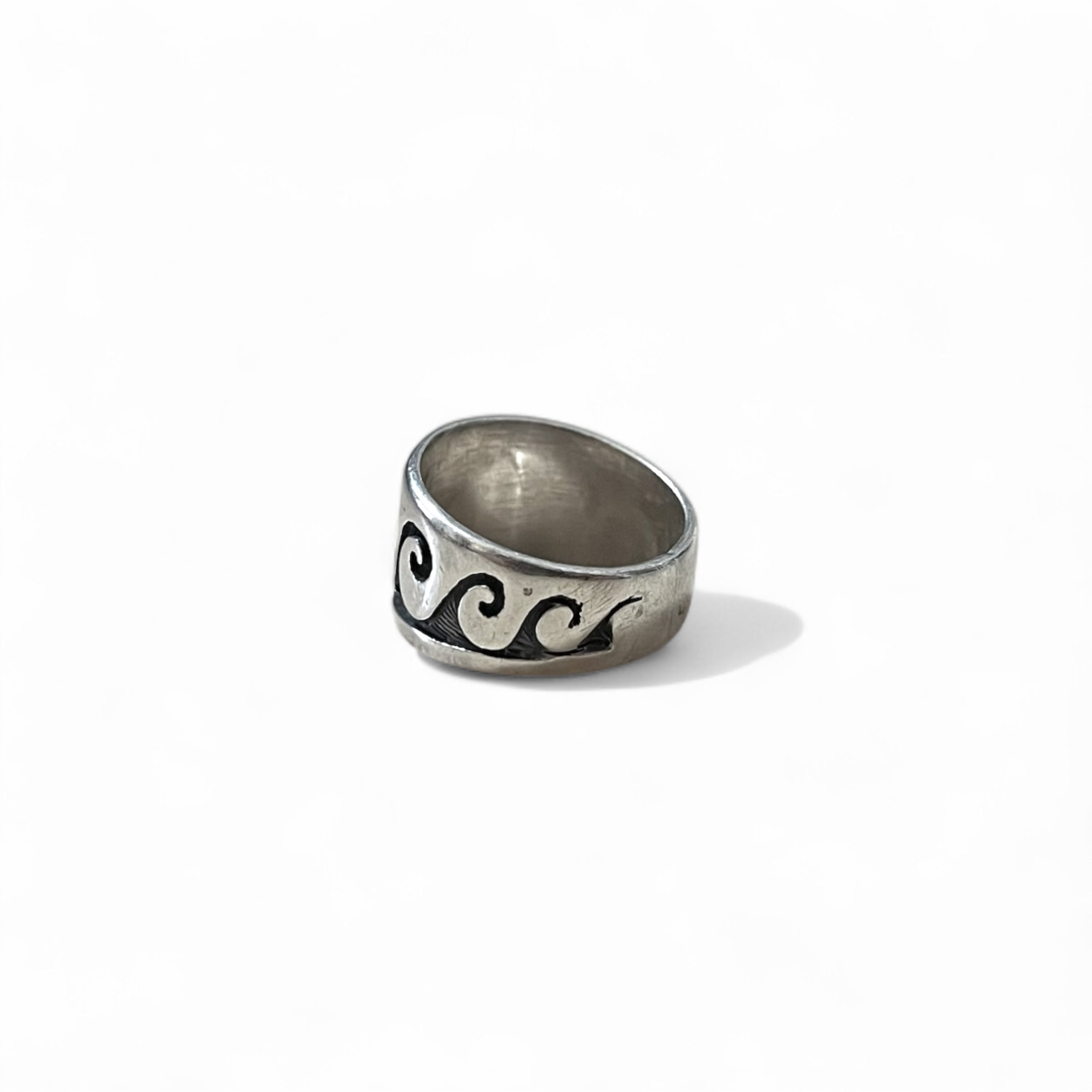 Anello vintage Hopi in argento sterling, gioielli indiani, anello Hopi Kokopelli con intarsi, misura 20, STERLING, argento
