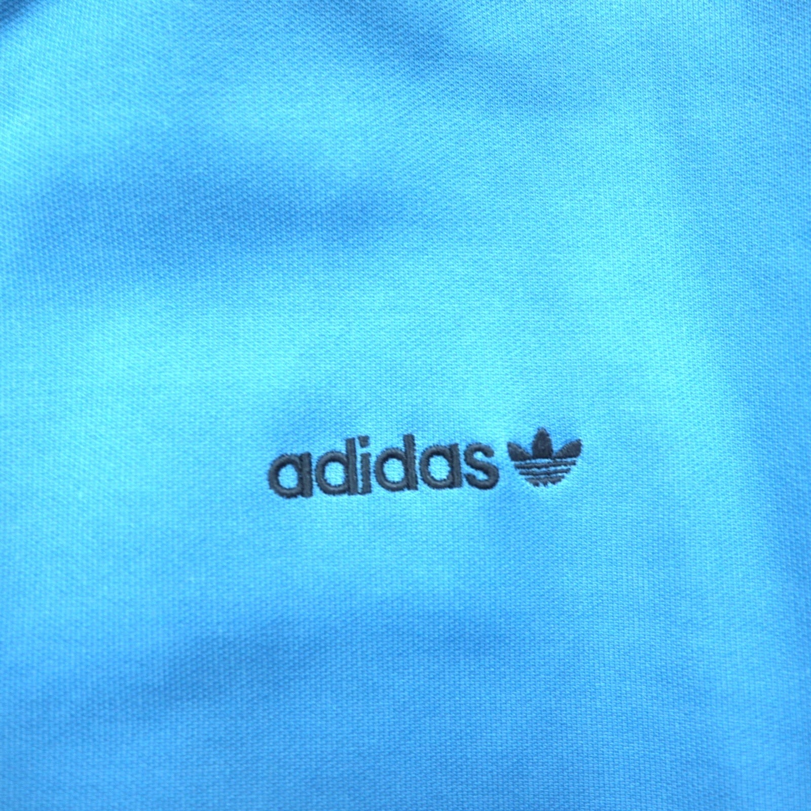 adidas originals 00年代 ファイヤーバード トラックジャケット ジャージ L ブルー スリーストライプ 3本線 スタンドカラー