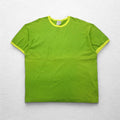 NIKE 00年代 リンガーTシャツ 2XL ライム グリーン コットン 無地