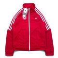 adidas Giacca sportiva con collo alto, taglia L, rosa, collo alto, 3 strisce M67314, mai usata