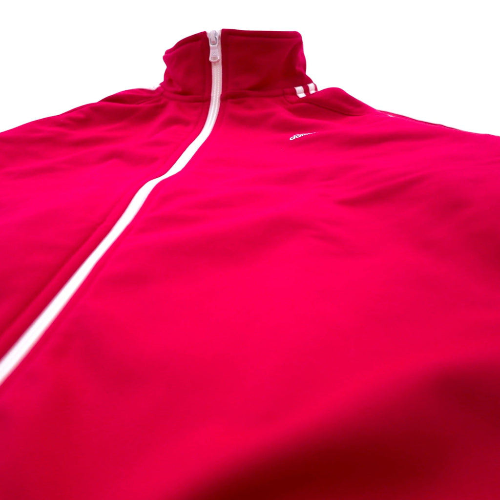 adidas Giacca sportiva con collo alto, taglia L, rosa, collo alto, 3 strisce M67314, mai usata
