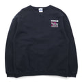 Reebok Anni '90 Felpa girocollo L Nera Cotone Logo ricamato a punto singolo