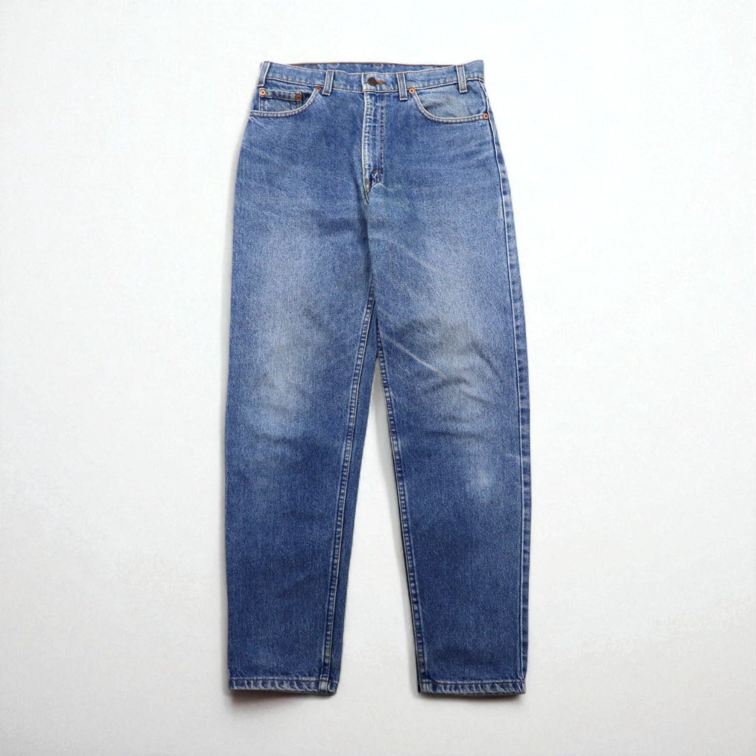Levi's anni '90 USA 610 Jeans affusolati a vita alta Taglia M Blu indaco Chiusura lampo 610-0217