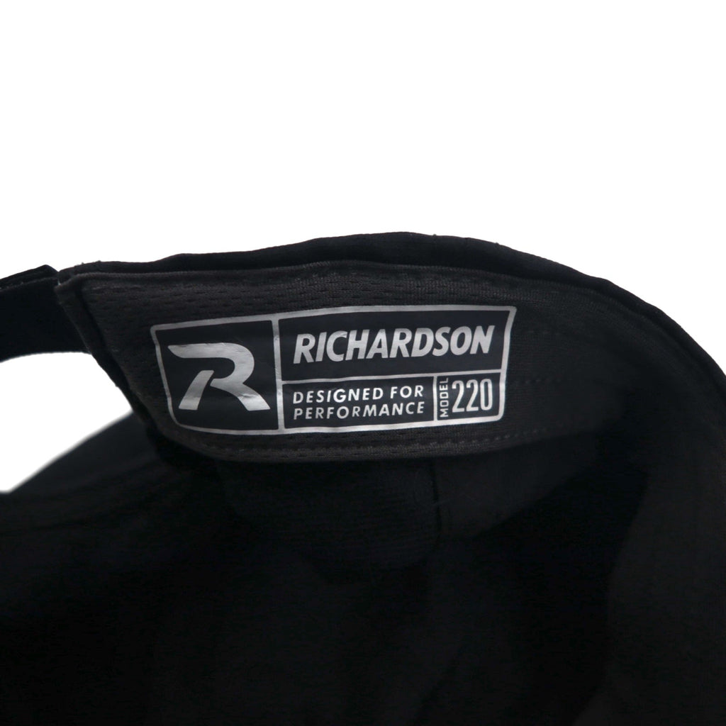 RICHARDSON ドライテック 6パネルキャップ FREE ベルト ブラック R-ACTIVE UPF35+ 未使用品