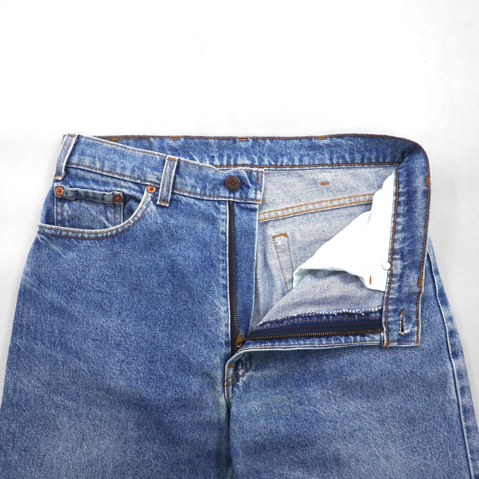 Levi's anni '90 USA 610 Jeans affusolati a vita alta Taglia M Blu indaco Chiusura lampo 610-0217