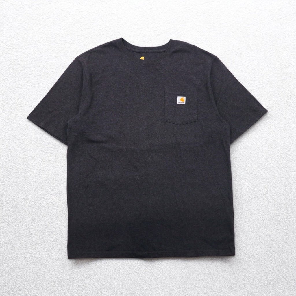 carhartt オリジナルフィット ポケット Tシャツ ポケTee XL グレー コットン ORIGINAL FIT