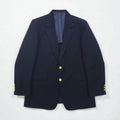 Sears 70年代 PERMA-PREST 紺ブレ 2B テーラードジャケット ブレザー XL ネイビー 金ボタン CLASSIS COLLECTION