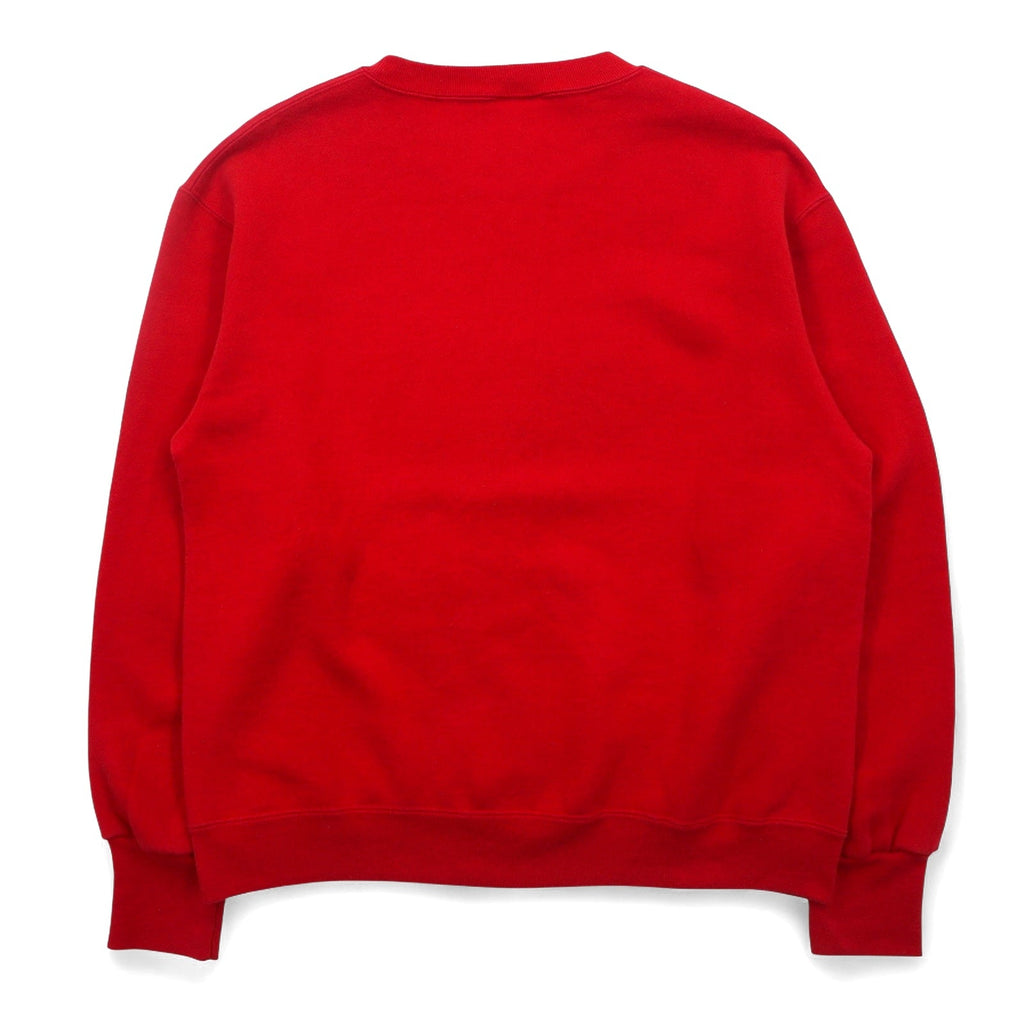 USA Made Anni '90 DELTA Stampa Felpa M Rossa Cotone FIFTY-FIFTY Felpato Panama City Beach