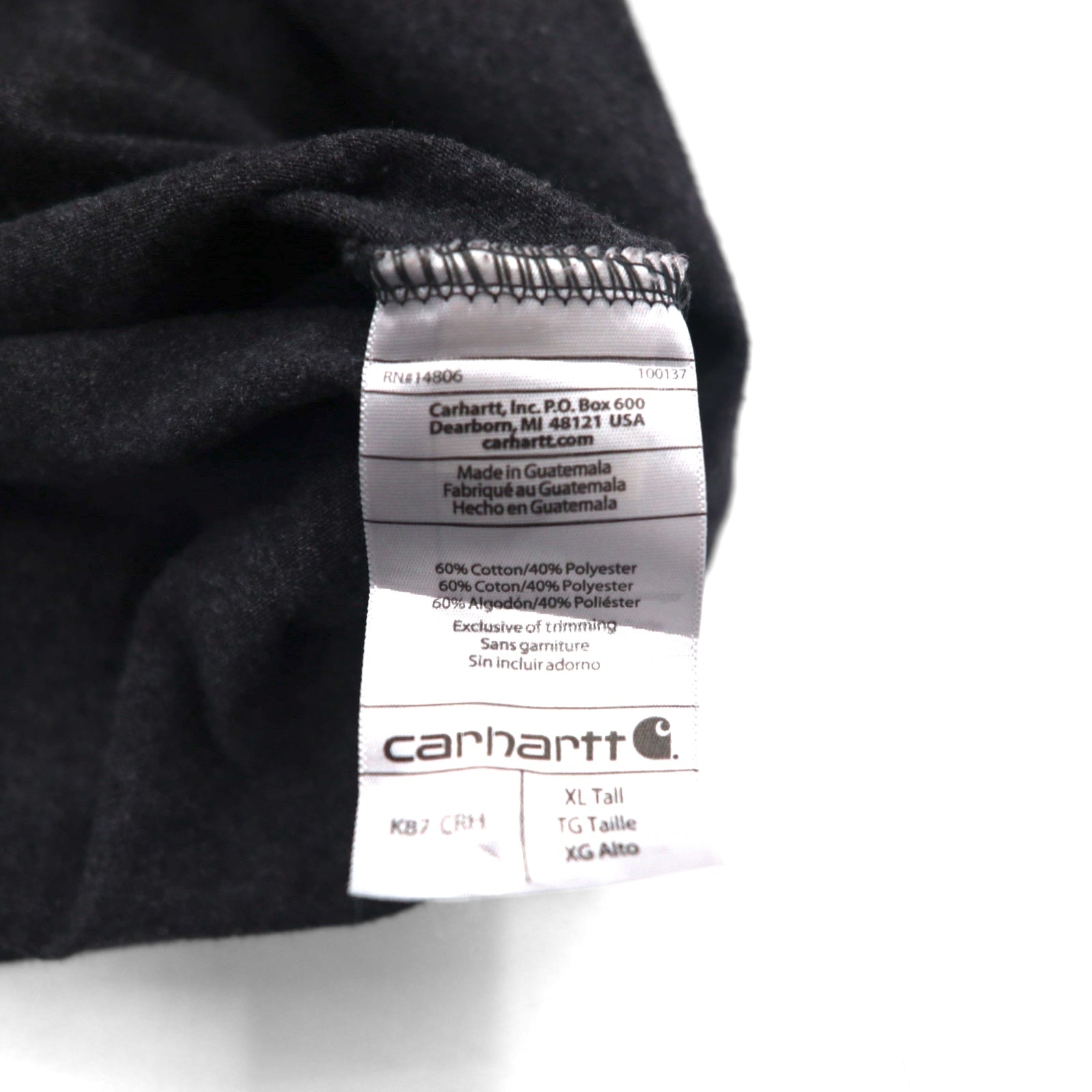carhartt オリジナルフィット ポケット Tシャツ ポケTee XL グレー コットン ORIGINAL FIT