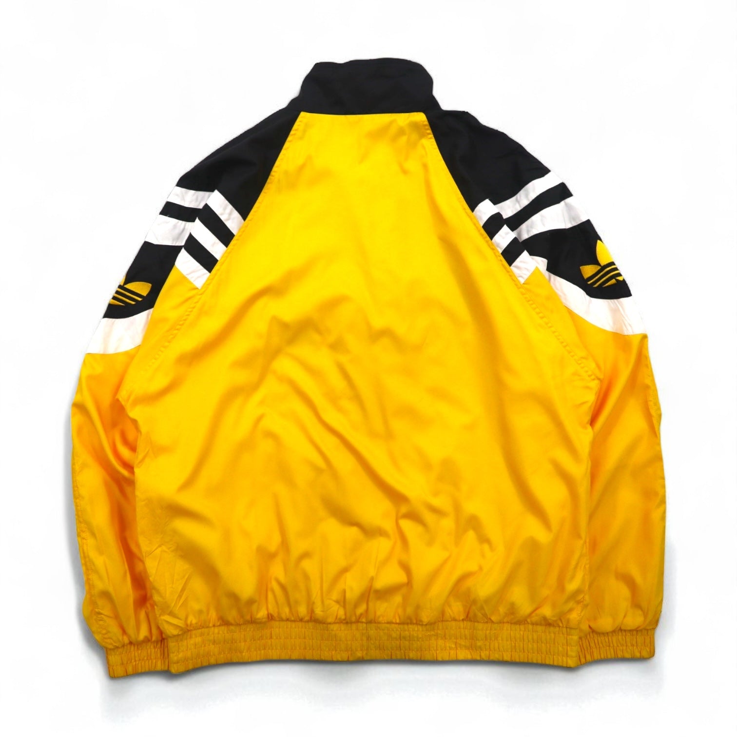 Giacca da allenamento/tuta adidas anni '90, taglia XL, gialla, con logo a trifoglio.