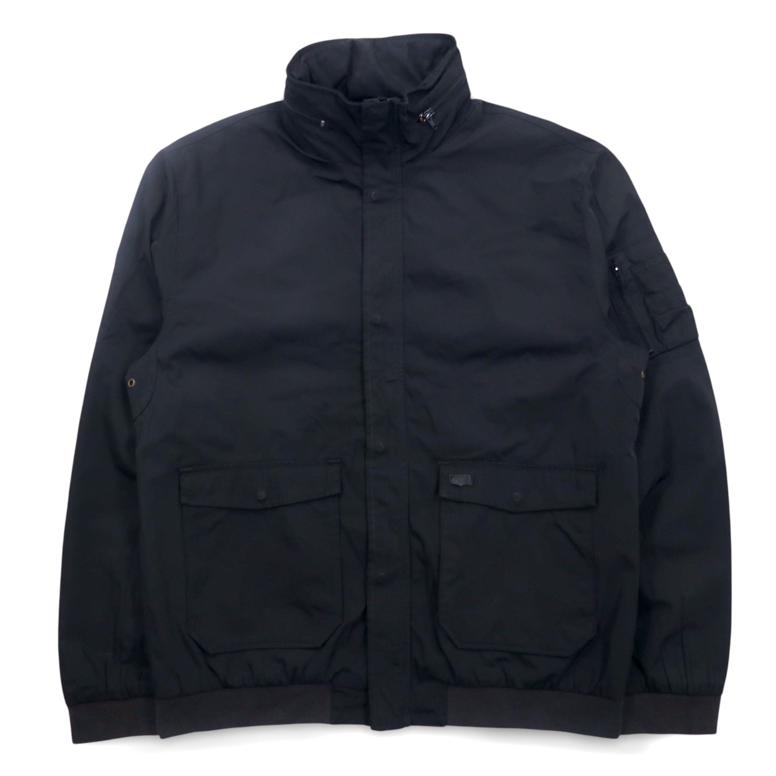 Giacca da aviatore Levi's con cappuccio a scomparsa, taglia XL, colore nero, in poliestere