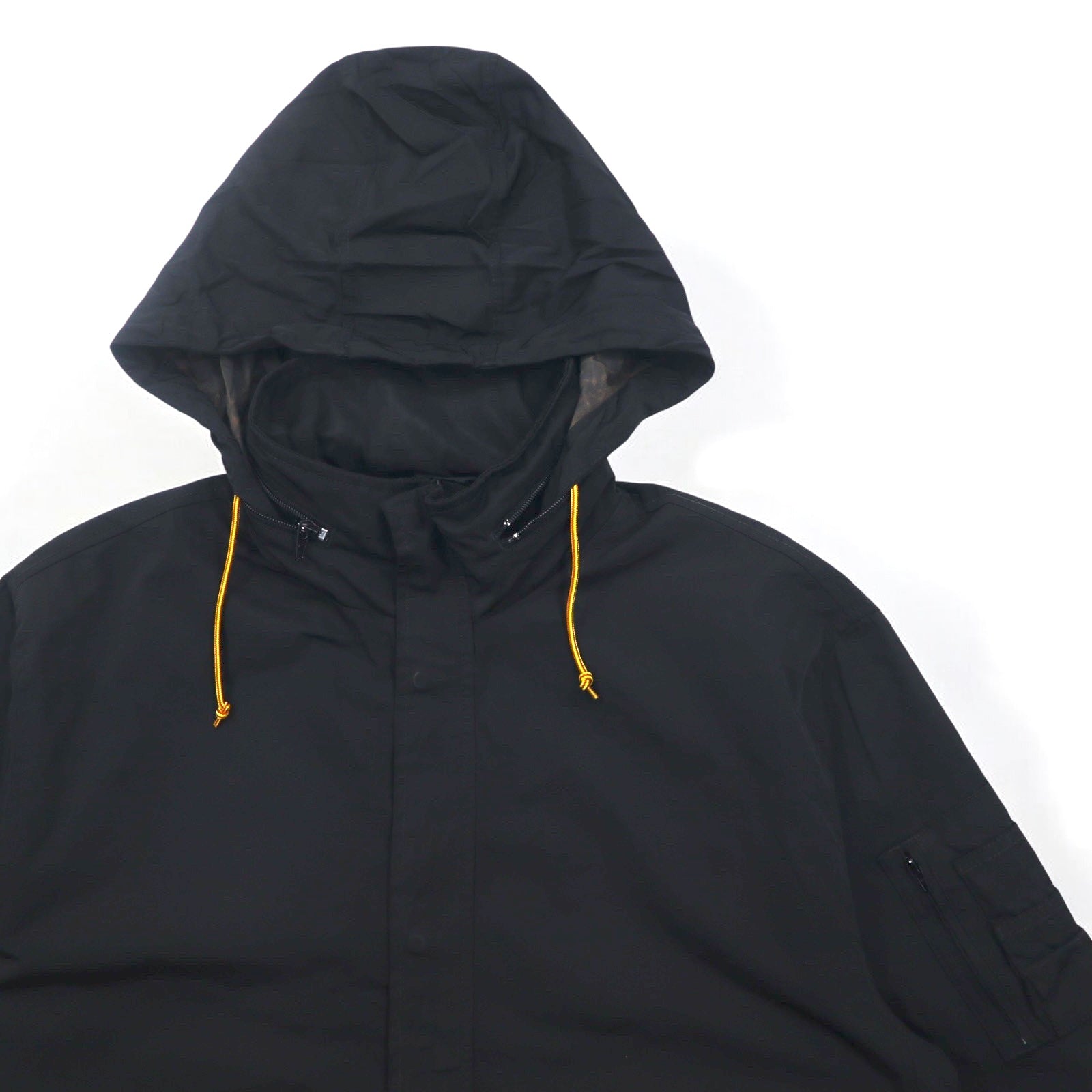 Giacca da aviatore Levi's con cappuccio a scomparsa, taglia XL, colore nero, in poliestere