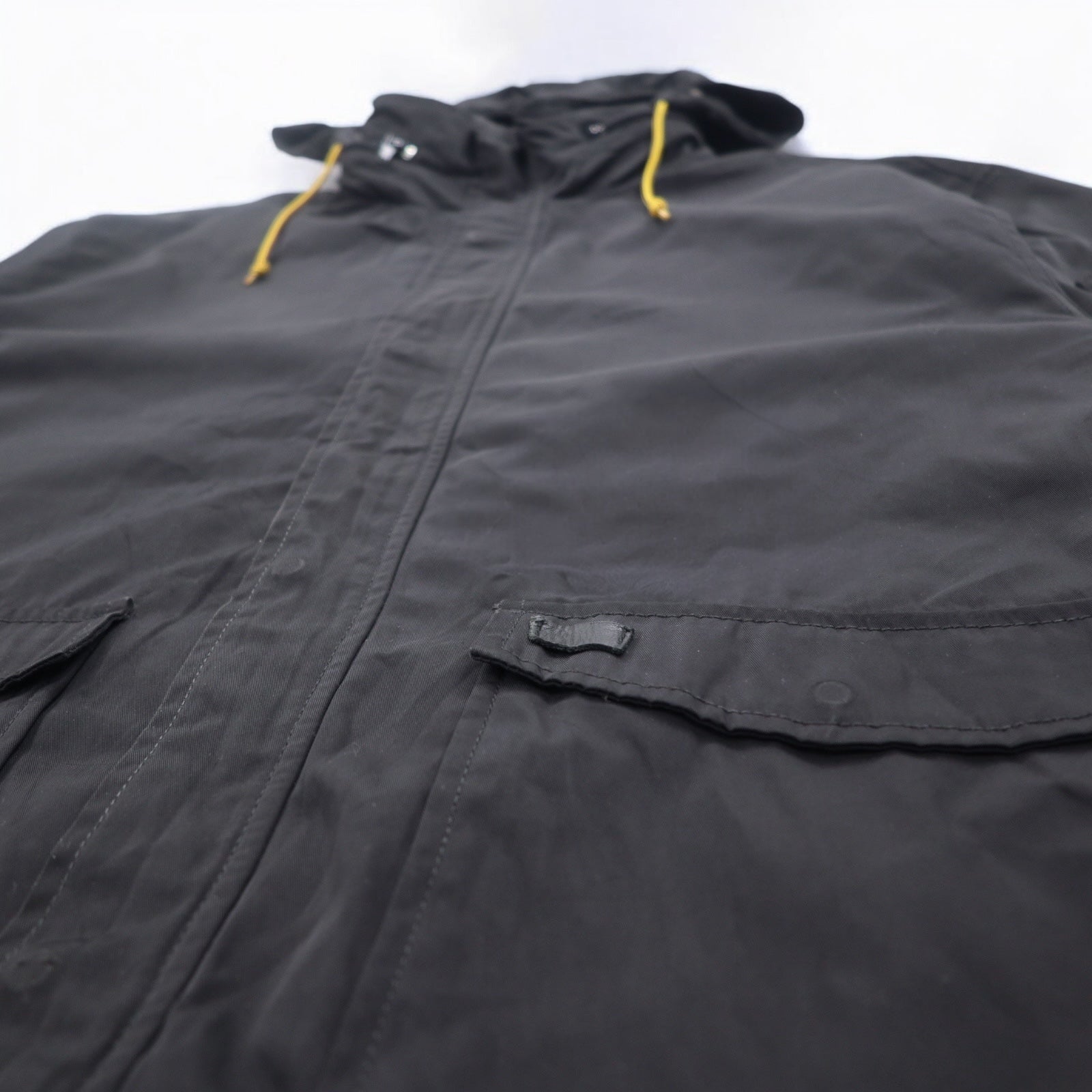Giacca da aviatore Levi's con cappuccio a scomparsa, taglia XL, colore nero, in poliestere