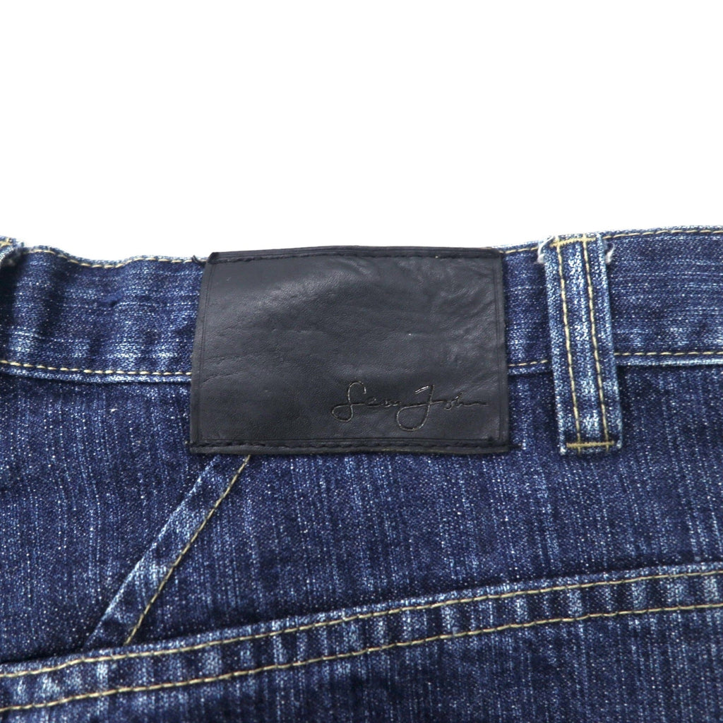 Sean John 00年代 バギー デニムパンツ 32 ブルー コットン ロゴ刺繍