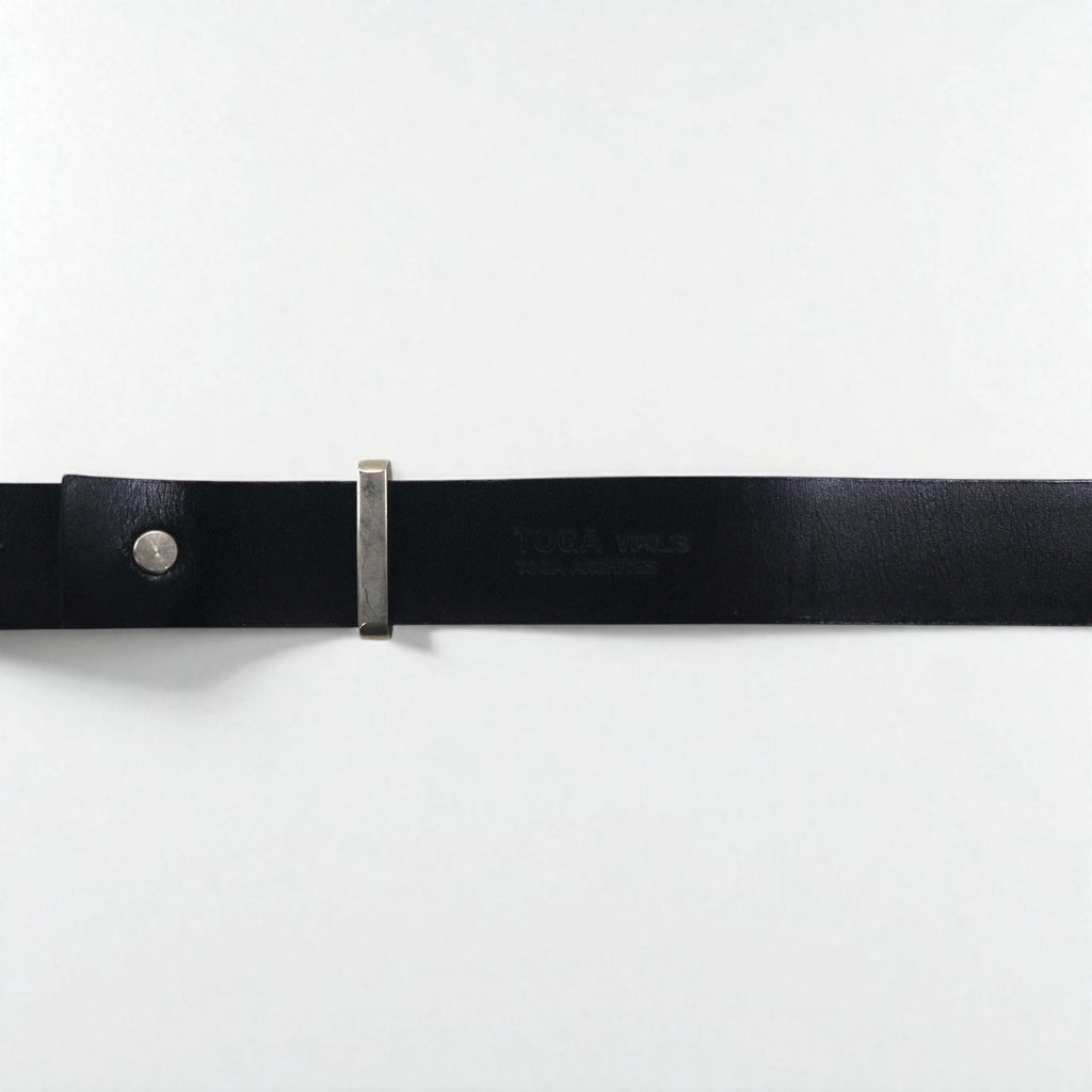TOGA VIRILIS Cintura con doppia fibbia, zebrata, animalier, western, incisa, argento