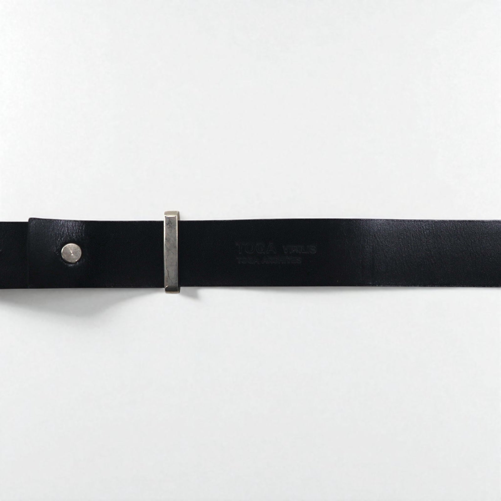 TOGA VIRILIS Cintura con doppia fibbia, zebrata, animalier, western, incisa, argento