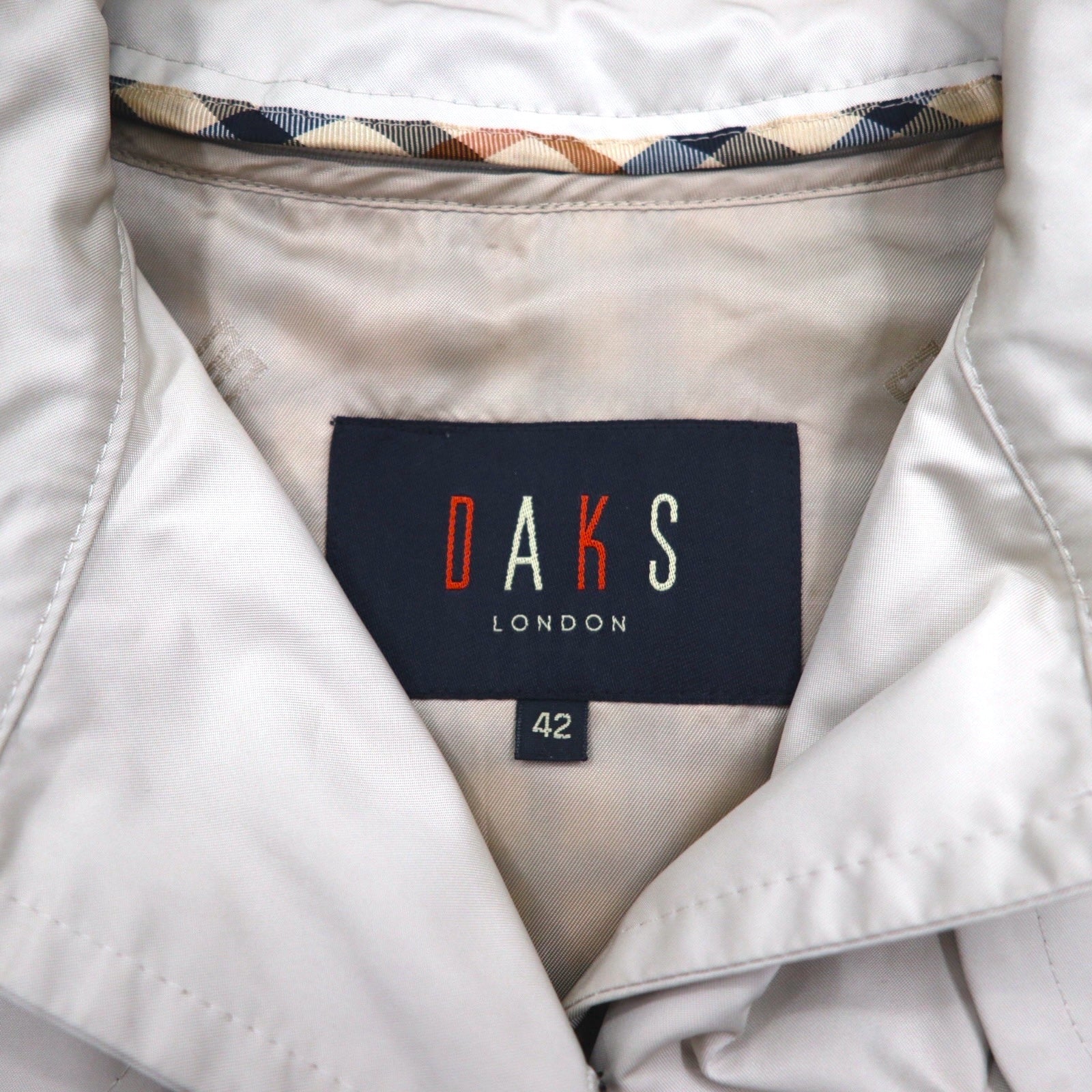 DAKS Trench L Beige con fodera removibile e cintura, made in Japan
