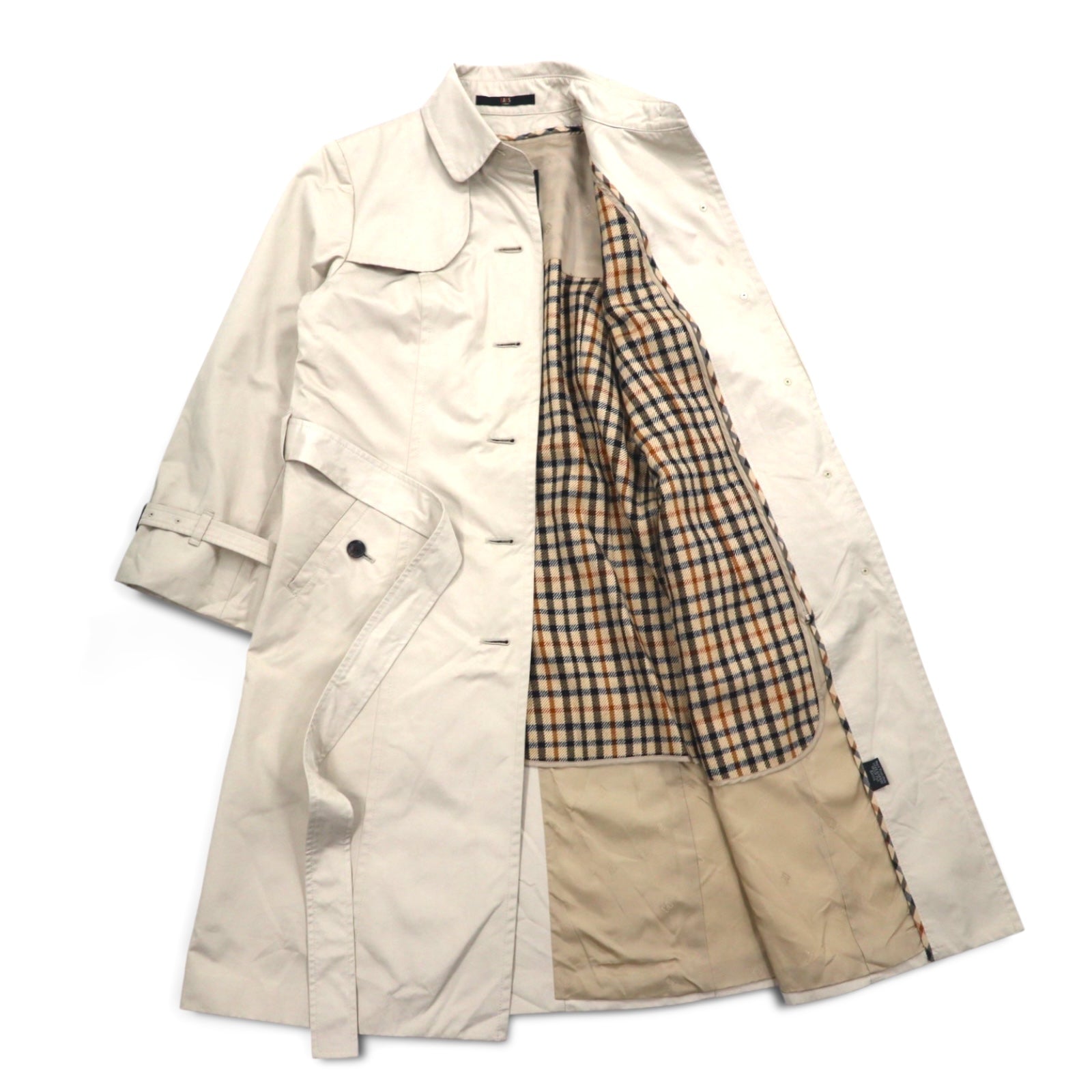 DAKS Trench L Beige con fodera removibile e cintura, made in Japan