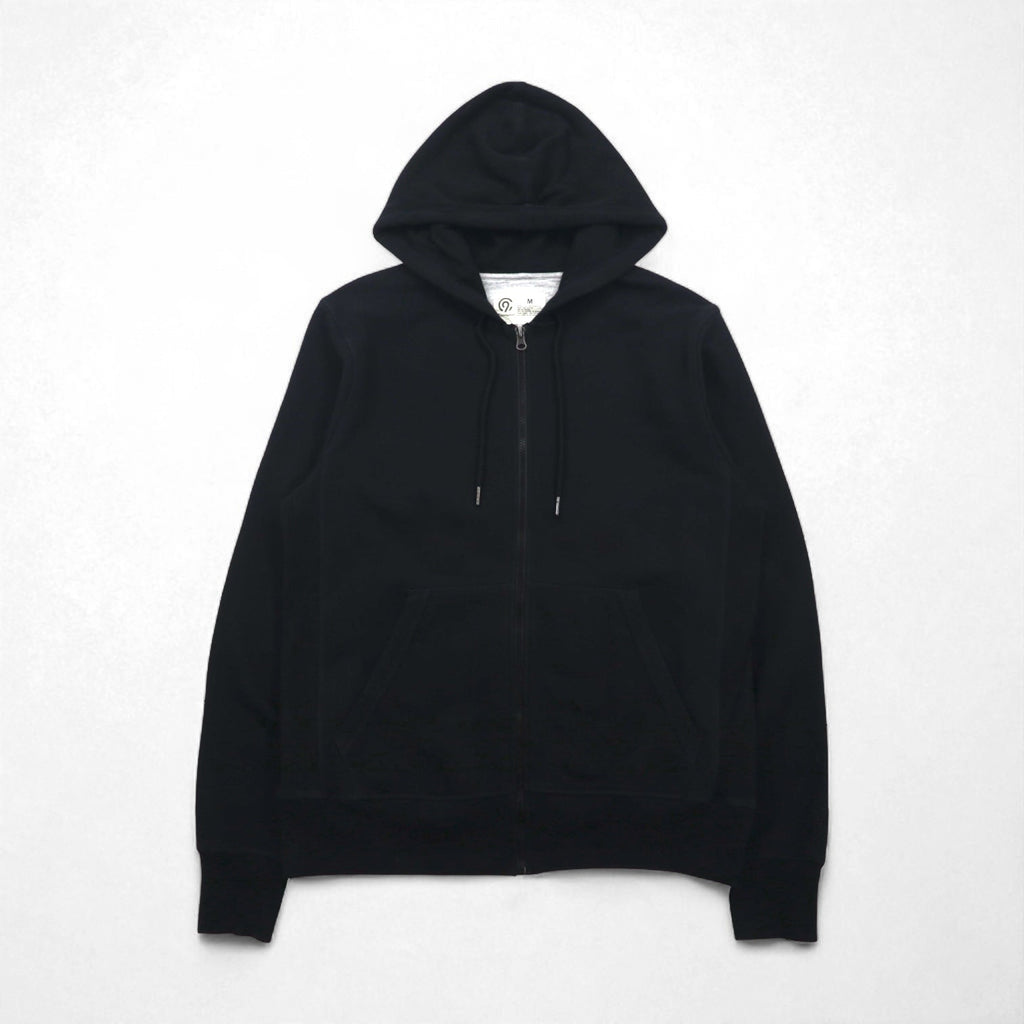 C9 by Champion felpa con cappuccio full zip Reverse Weave L nero tinta unita cotone felpato