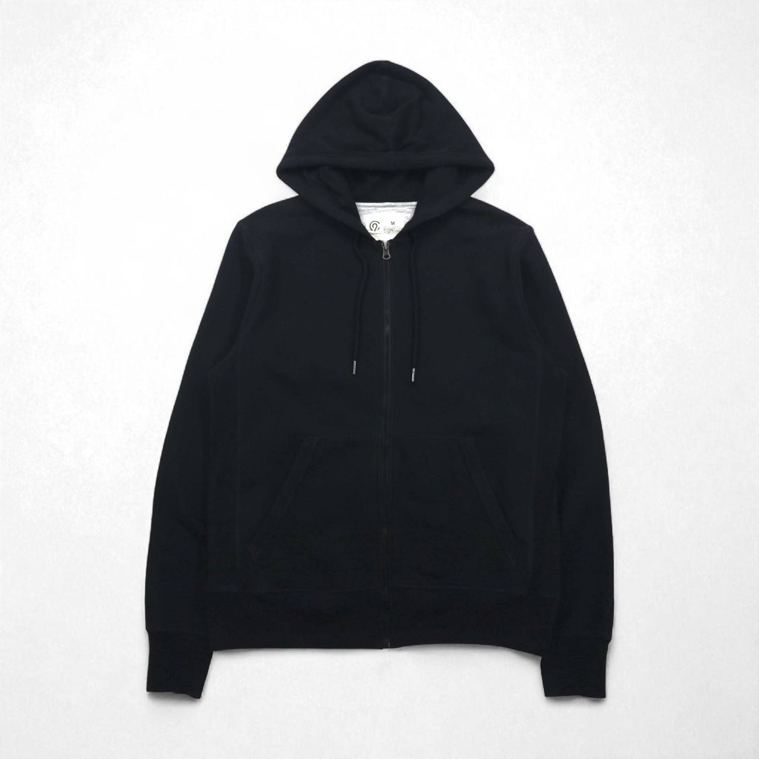 C9 by Champion felpa con cappuccio full zip Reverse Weave L nero tinta unita cotone felpato