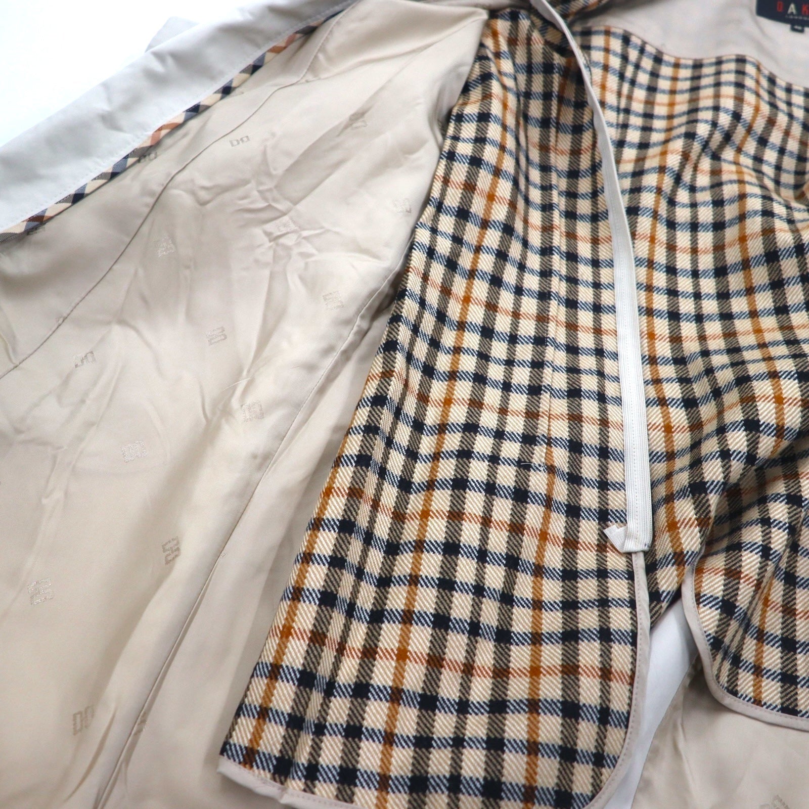 DAKS Trench L Beige con fodera removibile e cintura, made in Japan