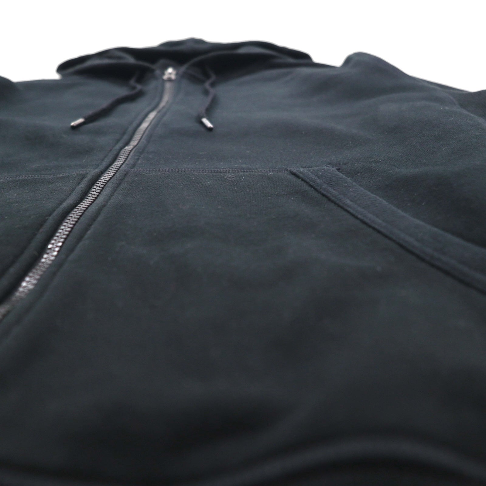 C9 by Champion felpa con cappuccio full zip Reverse Weave L nero tinta unita cotone felpato